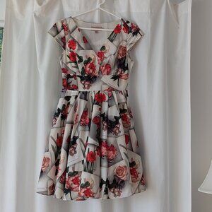 Ted Baker Cocktail Dress with Matching Scarf